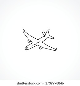 plane line icon. plane isolated line icon