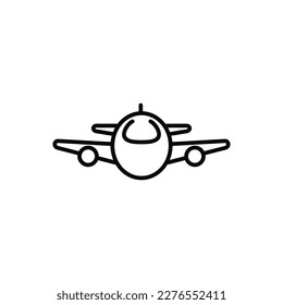 Plane line icon isolated on white background