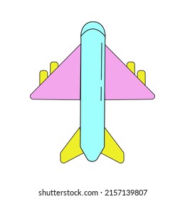 Flugliniensymbol auf weißem Hintergrund