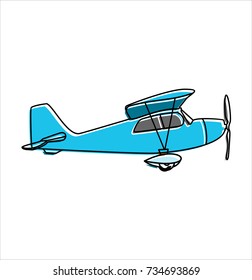 plane line icon on white background