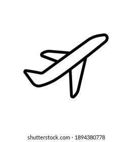 Plane line icon. simple design editable. Design template vector