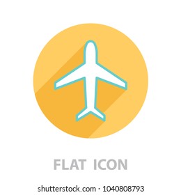 Plane line icon. vector illustration