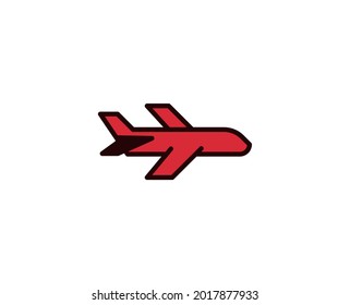 Plane line icon. Vector symbol in trendy flat style on white background. Travel sing for design.