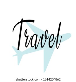 Plane line symbol vector illustration
