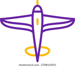 Línea plana Diseño de icono de Vector de dos colores
