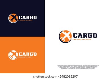 Plane logistic logo design inspiration
