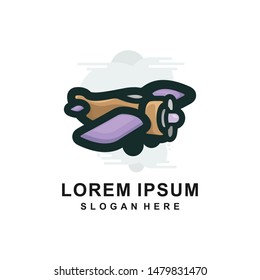 plane logo design art awesome cartoon