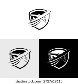 ilustração do ícone de design de logotipo plano