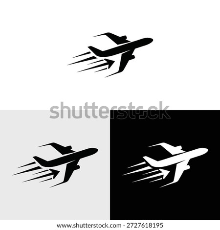 plane Logo design icon illustration