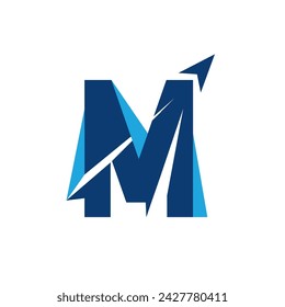 plane logo design and letter