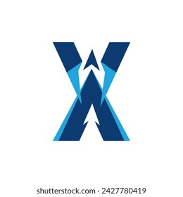 plane logo design and letter