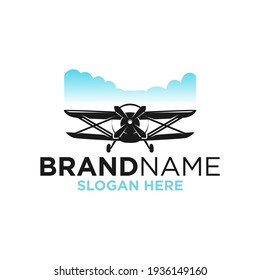Design-Vorlage für Plane-Logo, Vektorgrafik, Flug.