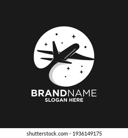 Plane Logo Design Template Inspiration, Vector Illustration, Flight.