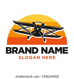 Plane Logo Design Template Inspiration, Vector Illustration, Flight.