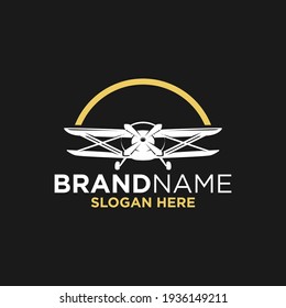 Plane Logo Design Template Inspiration, Vector Illustration, Flight.