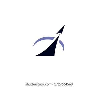 Icono del vector de desplazamiento del logotipo del avión 