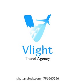 Plane Logo .For Travel Agency.