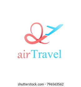 Plane Logo .For Travel Agency.