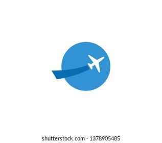 Plane logo icon 
