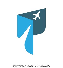 Plantilla de diseño de icono de logotipo de avión