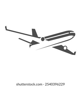 Plane logo icon design template