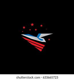 plane logo, icon flying
