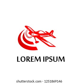 plane logo icon, vector