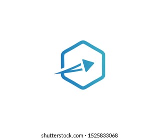 Plane logo icon vector travel design 