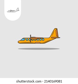 Plane logo. Plane on a white background