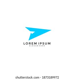 plane logo simple vector illustration
