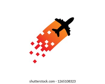Plane Logo Template, Symbol, Icon