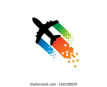 Plane Logo Template, Symbol, Icon