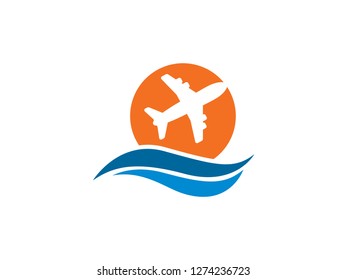 Plane Logo Template, Symbol, Icon