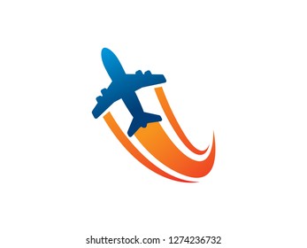 Plane Logo Template, Symbol, Icon