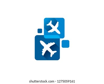 Plane Logo Template, Symbol, Icon