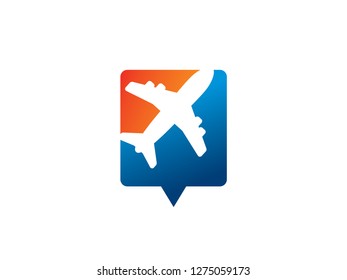 Plane Logo Template, Symbol, Icon