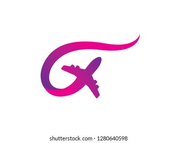 Plane Logo Template, Symbol, Icon