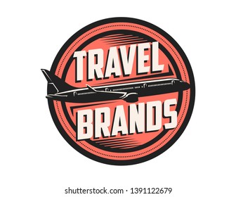 Plane logo for travel agencies or tourism companies.