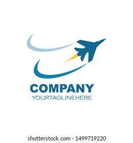 plane logo vector icon illustration design template