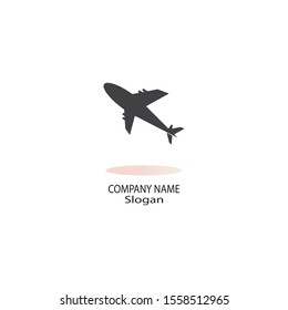 Plane logo vector illustration design template icon