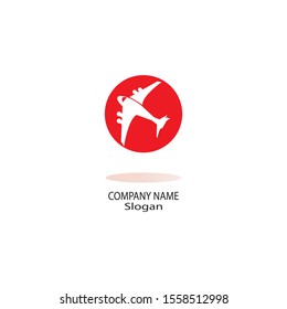 Plane logo vector illustration design template icon