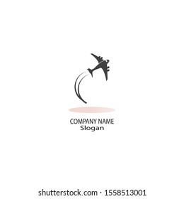 Plane logo vector illustration design template icon