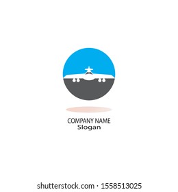 Plane logo vector illustration design template icon