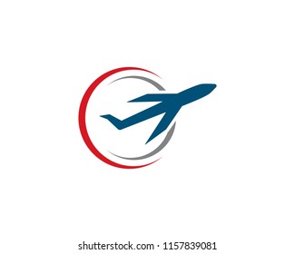 Plane logo vector templat