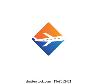 Plane logo vector template