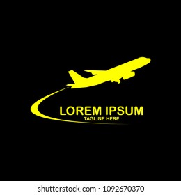 Plane Logo Vector Template Design Illustration