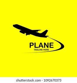 Plane Logo Vector Template Design Illustration