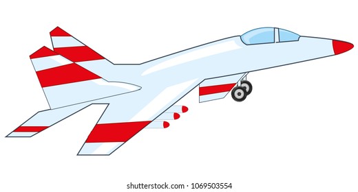 Plane to military aviation on white background is insulated