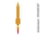 Plane missile icon. Isometric of plane missile vector icon for web design isolated on white background