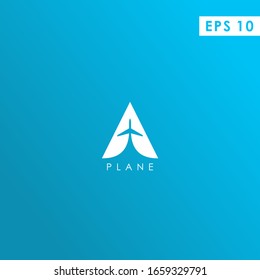 Plane Modern Logo Design Vector Template. Plane Logo. Vector Illustration